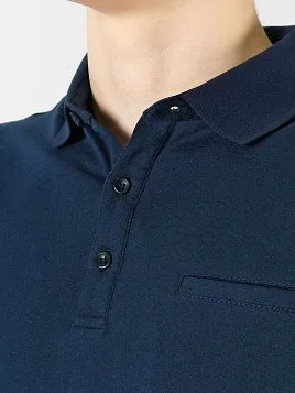 РУБАШКА-ПОЛО МУЖСКАЯ PEPLOS TS23012-P СИНИЙ