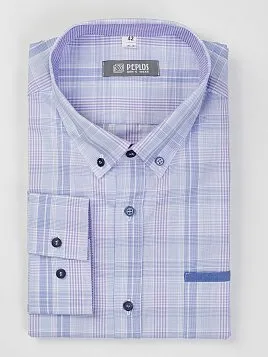 СОРОЧКА МУЖСКАЯ PEPLOS SH20045-R СИРЕНЕВЫЙ
