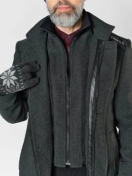ПАЛЬТО МУЖСКОЕ PEPLOS OW2309-CT СЕРЫЙ