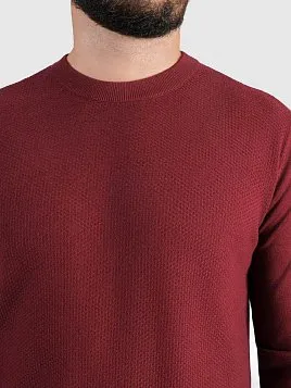 ДЖЕМПЕР МУЖСКОЙ PEPLOS KN25J021 БОРДОВЫЙ