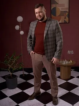 СЕРЫЙ МУЖСКОЙ ПИДЖАК JA26145-R 