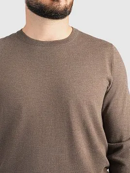 ДЖЕМПЕР МУЖСКОЙ PEPLOS KN25J039 КОРИЧНЕВЫЙ