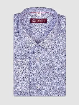 СОРОЧКА МУЖСКАЯ MAJESTIC LEGATE SH20089-SL СИНИЙ