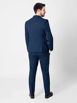 КОСТЮМ МУЖСКОЙ PEPLOS SU21012-SL СИНИЙ (ЖИЛЕТ ОТДЕЛЬНО)