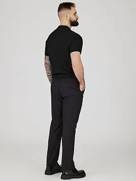 ТРИКОТАЖНАЯ РУБАШКА С ШЕРСТЬЮ KN26SH043-LR ЧЁРНЫЙ