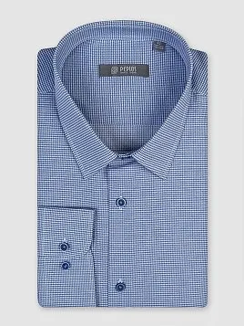 СОРОЧКА МУЖСКАЯ PEPLOS SH24131-C СИНИЙ