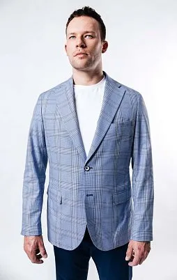 ПИДЖАК МУЖСКОЙ PEPLOS JA19016-R ГОЛУБОЙ