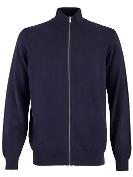 ТЁМНО-СИНИЙ КАРДИГАН НА МОЛНИИ РАЗМЕР ПЛЮС KN27C001-LR