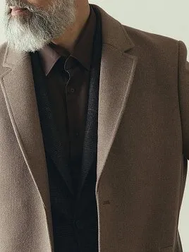 МУЖСКОЕ ПАЛЬТО OW26101-CT БЕЖЕВОЕ