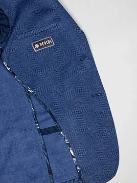 ПИДЖАК МУЖСКОЙ PEPLOS JA20035-R СИНИЙ ТРИКОТАЖНЫЙ