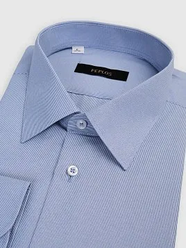 СОРОЧКА МУЖСКАЯ PEPLOS SH26066-SL ГОЛУБОЙ