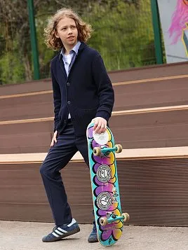 КАРДИГАН ПОДРОСТКОВЫЙ PEPLOS JKN25C008 ТЕМНО-СИНИЙ