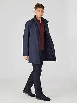 МУЖСКОЙ ПЛАЩ OW2633-CL ТЕМНО-СИНИЙ