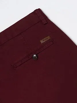БРЮКИ МУЖСКИЕ PEPLOS P2010-SL КРАСНЫЙ/БОРДО