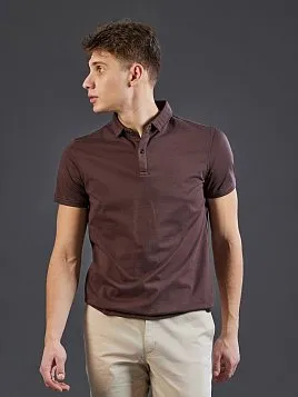КОРИЧНЕВАЯ РУБАШКА-ПОЛО TSP26022-R