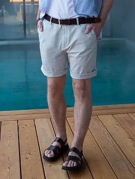 ШОРТЫ МУЖСКИЕ PEPLOS S2315-SL СВЕТЛО-СЕРЫЙ