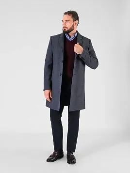 ПАЛЬТО МУЖСКОЕ PEPLOS OW2404-CT СЕРЫЙ