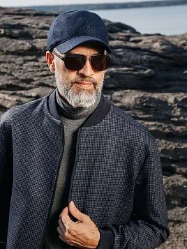 ПИДЖАК-БОМБЕР МУЖСКОЙ PEPLOS JA22017 ТЕМНО-СИНИЙ