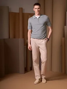 ТРИКОТАЖНАЯ РУБАШКА С ШЕРСТЬЮ KN26SH032 ГОЛУБАЯ