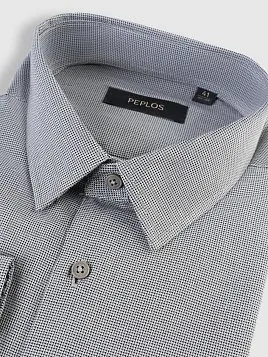 СОРОЧКА МУЖСКАЯ PEPLOS SH25184-SL СЕРЫЙ