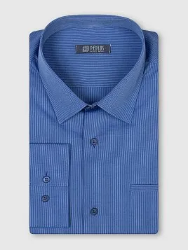СОРОЧКА МУЖСКАЯ PEPLOS SH20145-С ТЕМНО-СИНИЙ