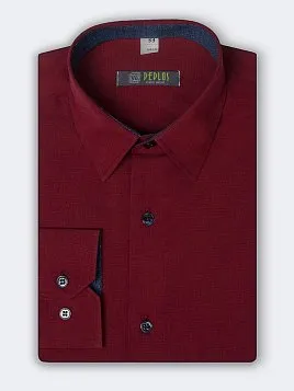 СОРОЧКА ДЛЯ МАЛЬЧИКА PEPLOS SH19J121-R КРАСНЫЙ/БОРДО