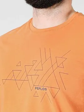 ФУТБОЛКА МУЖСКАЯ PEPLOS TS24110-R ОРАНЖЕВЫЙ