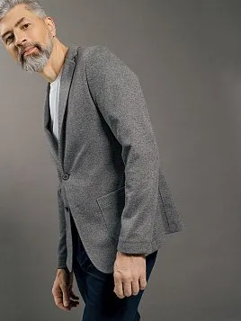 ПИДЖАК МУЖСКОЙ PEPLOS JA24131-R ТЕМНО-СЕРЫЙ
