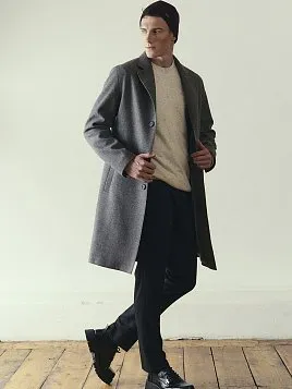 МУЖСКОЕ ПАЛЬТО OW26208-CT СЕРОЕ