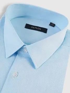 СОРОЧКА МУЖСКАЯ PEPLOS SH25243-SL ГОЛУБОЙ