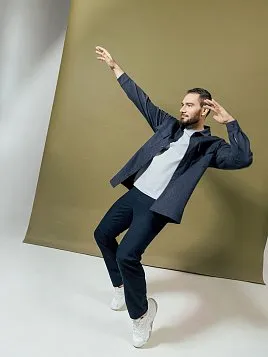 БРЮКИ МУЖСКИЕ PEPLOS P2411-C СИНИЙ