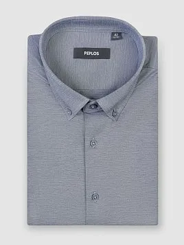 СОРОЧКА МУЖСКАЯ PEPLOS SH24145-K-SL ТЕМНО-СИНИЙ