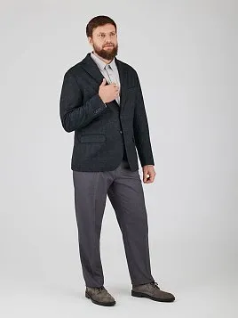 ЧЁРНЫЙ ПИДЖАК ИЗ ЭЛАСТИЧНОЙ ТКАНИ JA26106-С