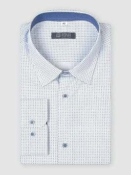 СОРОЧКА МУЖСКАЯ PEPLOS SH21007-SL БЕЛЫЙ