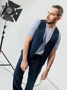 БРЮКИ МУЖСКИЕ PEPLOS TR24015-241 ТЕМНО-СИНИЙ