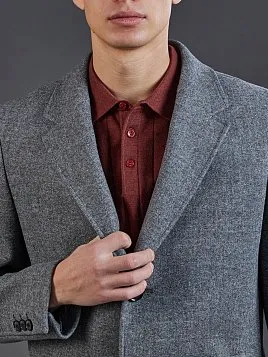 СЕРОЕ ПАЛЬТО OW26217-CT