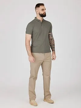 РУБАШКА-ПОЛО ИЗ ТКАНИ ПИКЕ TSP26004-LR ЗЕЛЕНАЯ