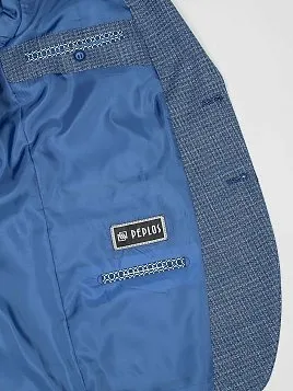 КОСТЮМ МУЖСКОЙ PEPLOS SU22049-SL ГОЛУБОЙ (ЖИЛЕТ ОТДЕЛЬНО)