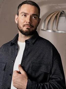 РУБАШКА МУЖСКАЯ PEPLOS JA24124-O ТЕМНО-СИНИЙ