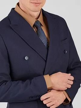 СИНИЙ ДВУБОРТНЫЙ МУЖСКОЙ КОСТЮМ SU26133-R