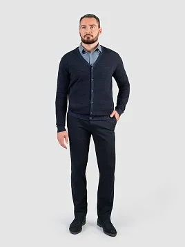 КАРДИГАН МУЖСКОЙ PEPLOS KN25C013 ТЕМНО-СИНИЙ