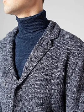 КАРДИГАН МУЖСКОЙ PEPLOS KN24С008 ТЕМНО-СЕРЫЙ