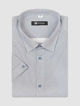 СОРОЧКА МУЖСКАЯ PEPLOS SH22074-К-R СИНИЙ