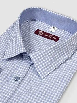 СОРОЧКА МУЖСКАЯ MAJESTIC LEGATE SH21074-SL СИНИЙ