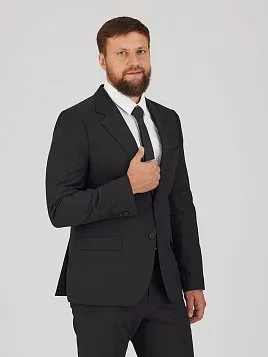 МУЖСКОЙ КОСТЮМ SU26009-С ЧЁРНЫЙ