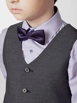 ЖИЛЕТ ДЛЯ МАЛЬЧИКА МЛ. ШКОЛА PEPLOS V23B004-350 ТЕМНО-СЕРЫЙ