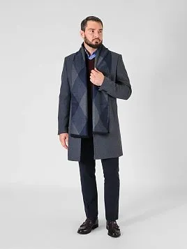 ПАЛЬТО МУЖСКОЕ PEPLOS OW2404-CT СЕРЫЙ