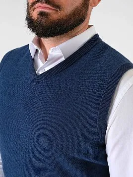 ЖИЛЕТ МУЖСКОЙ PEPLOS KN-CV-02 СИНИЙ