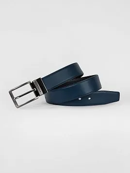 РЕМЕНЬ МУЖСКОЙ PEPLOS ДВУСТОРОННИЙ C15. BELT-22-C15-16 СИНИЙ-ЧЕРНЫЙ