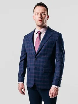 ПИДЖАК МУЖСКОЙ PEPLOS JA19023-R БОРДОВЫЙ